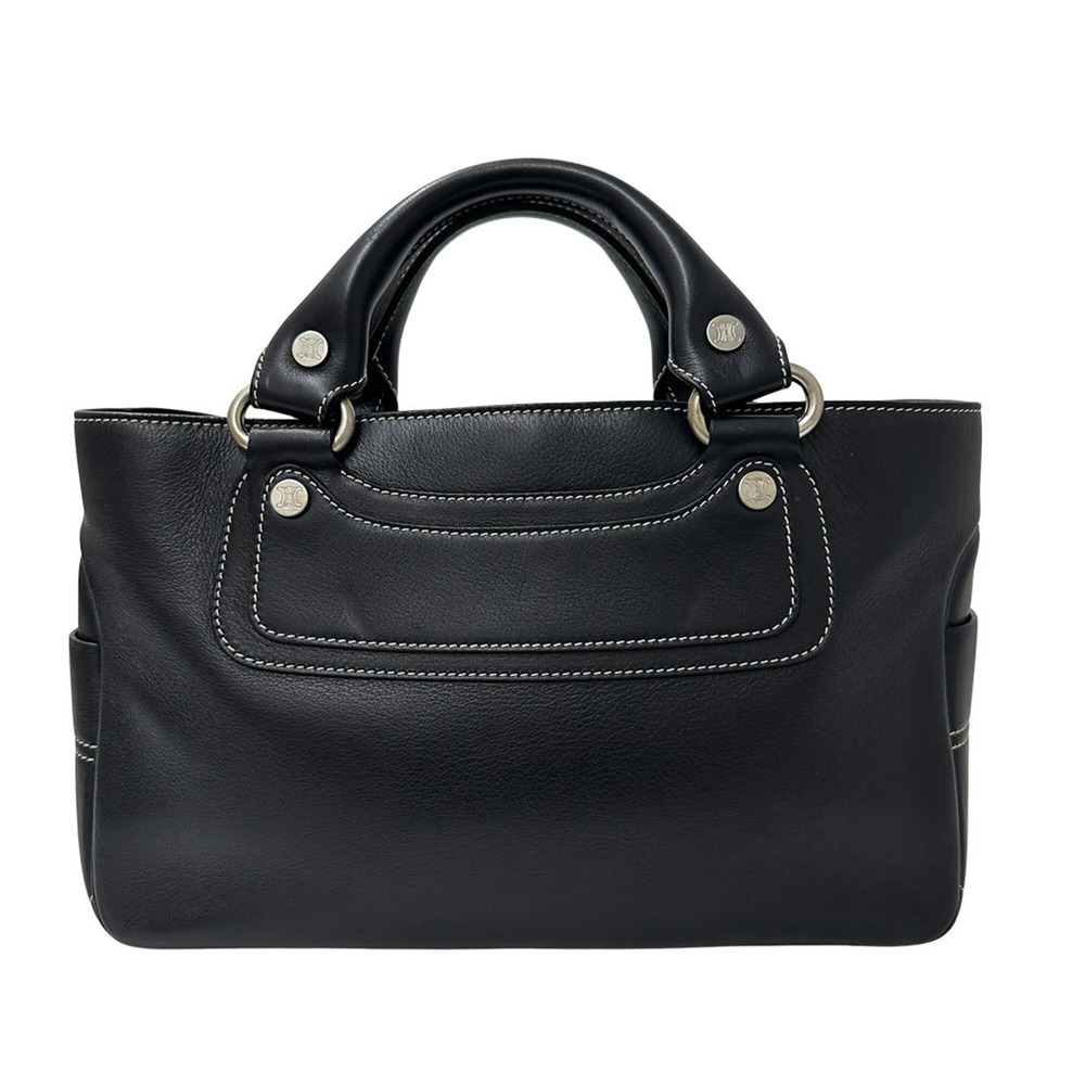 Celine CELINE handbag for women, brand name, leather handbag, Boogie Bag, black